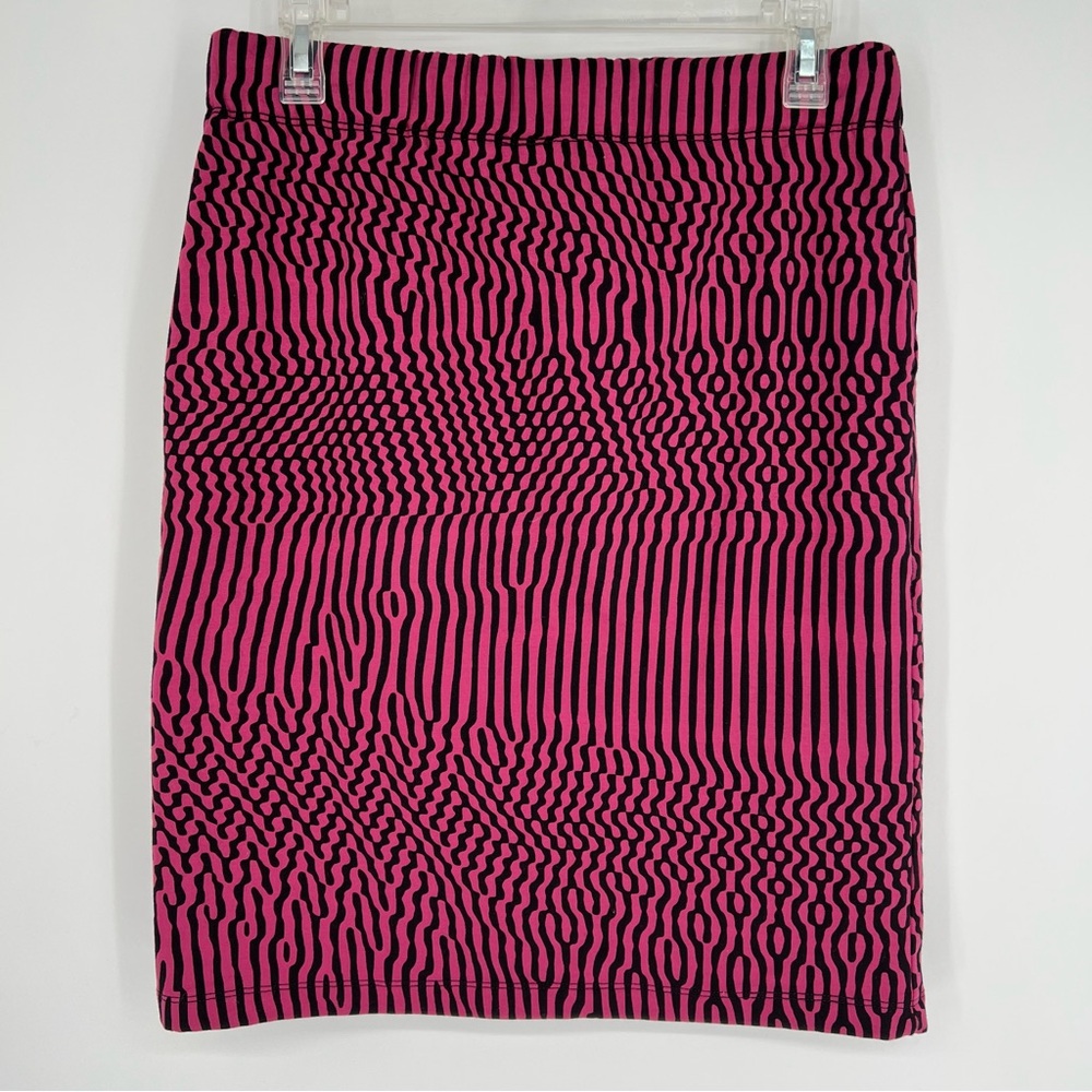 Lobo Mau Pink Black Patterned Women's Skirt Small‎ - Picture 3 of 9